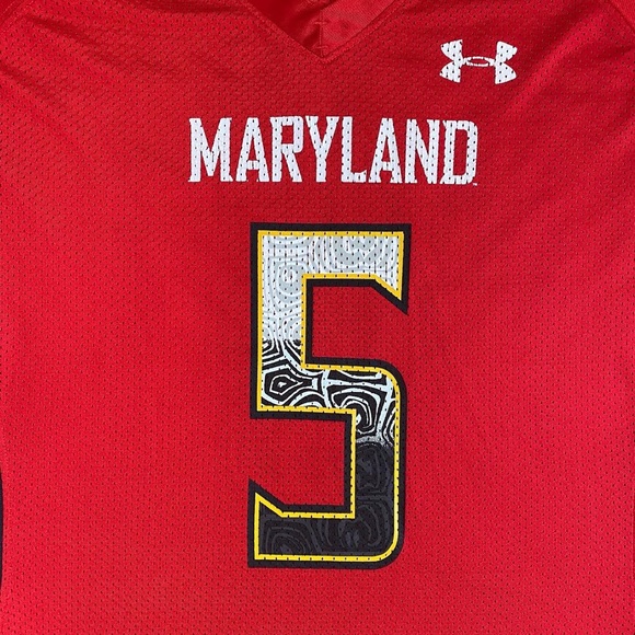 ❗️SOLD❗️Under Armour Maryland Terrapins No. 5 YOUTH Jersey - Picture 3 of 9